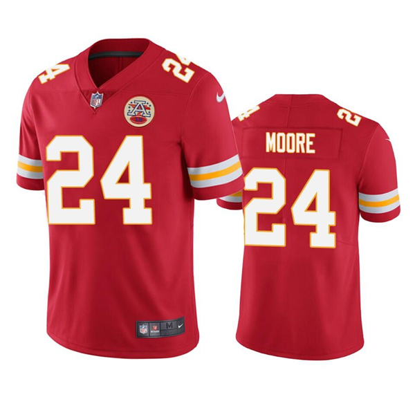 Men's Kansas City Chiefs #24 Skyy Moore Red Vapor Untouchable Limited Stitched Football Jersey Men's Kansas City Chiefs #24 Skyy Moore Red Vapor Untouchable Limited Stitched Football Jersey